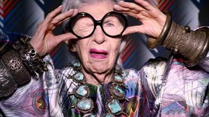 Iris Apfel wears ethnic Cuff with Bangles in DS 3 Campaign
