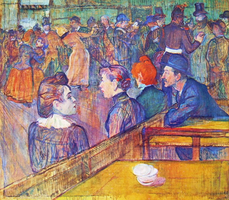 Henry de Toulouse-Lautrec Au Moulin del la Galette art exhibition Pisa Palazzo Blu Paris