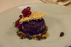 Aww Guys this was my AMAZING dessert: dark Chocolate Mousse with glazed Earl Grey and tea flavored Caramel, plus crispy Pearl Millet