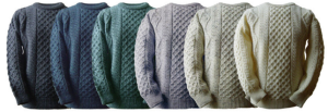 aran sweater wool Ireland casual informal